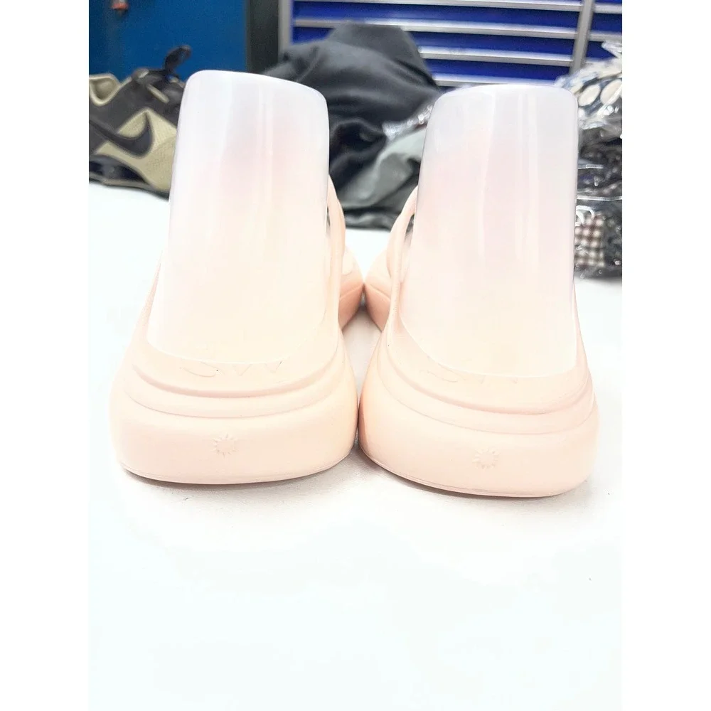 Stuart Weitzman Goldie Jelly Sandals Blush Pink T-Strap Thong Slides SW2017-1 8A